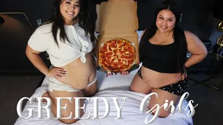 2 girls 1 pizza