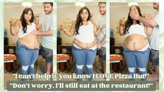 Girlfriend Caught in GLUTTONOUS Pizza Stuffing Before Dinner Date