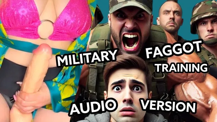 Pegging You For Military Faggot Training with my Strap-On COCK - AUDIO VERSION