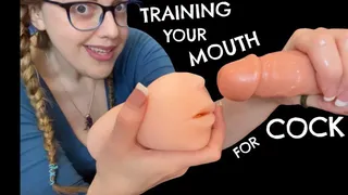 Training Your Mouth For Cock