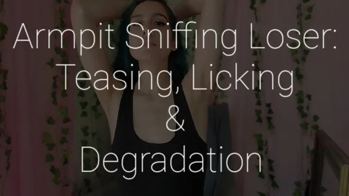 Armpit Sniffing Loser: Teasing, Sniffing & Licking