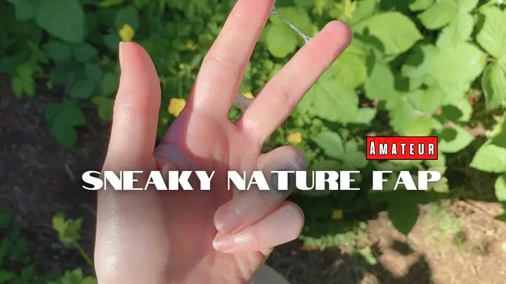 POV Amateur Sneaky Nature Fap