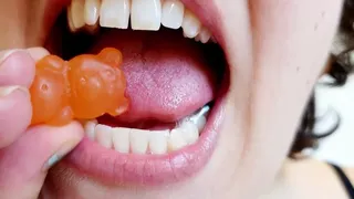 Biting Large Gummy Bears - Custom Request
