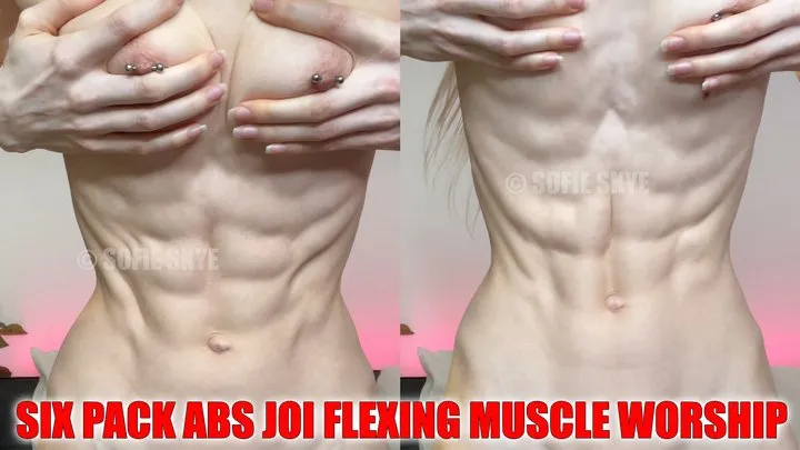 Six Pack Abs JOI Flexing Muscle Worship