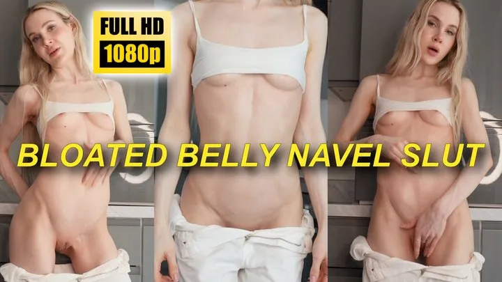 Bloated Belly Navel Slut