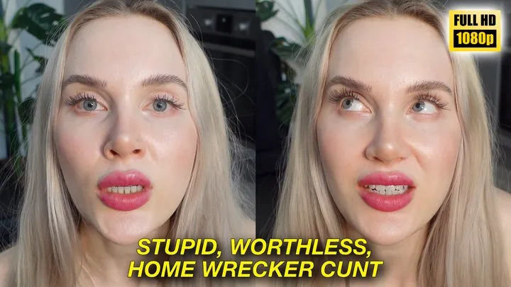 Stupid Worthless Home Wrecker Cunt