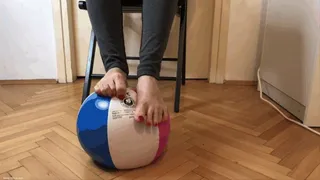 BEACH BALL FOOT PLAY INFLATABLES FETISH