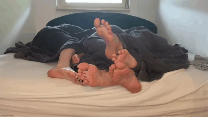 AFTER PARTY HANGOVER SOLES UNDER BLANKET