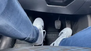 DRIVING IN NEW SNEAKERS ADIDAS SUPERSTAR