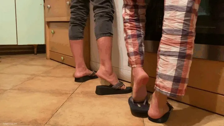 COOKING IN FLIP FLOPS