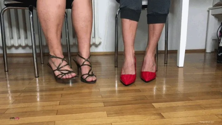 TOE TAPPING IN HIGH HEELS SANDALS AND PUMPS