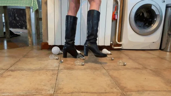 CRUSHING LIGHTBULBS IN BOOTS