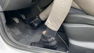 PEDAL PUMPING AND DRIVING A MANUAL CAR IN ANKLE BOOTS **CUSTOM CLIP**