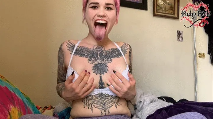 Tongue Out Titty Play