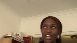 Hot black babe in casting fucks