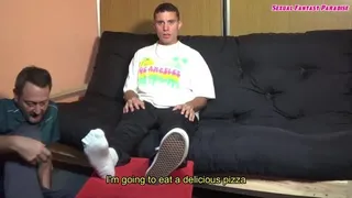 Fer Plays With The Pizza Guy