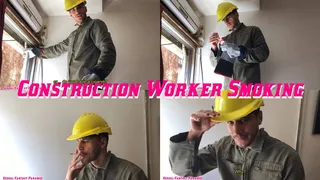 Construction Worker Smoking