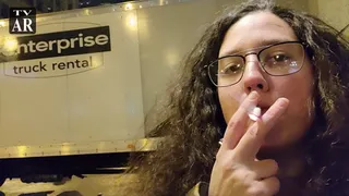 Asked a trucker for a smoke but he wouldn't flirt with me on camera so this video is just me