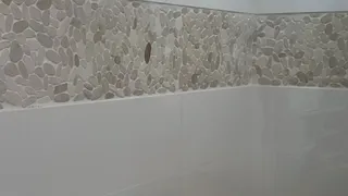 Rinsing off after swimming [Vertical Video]