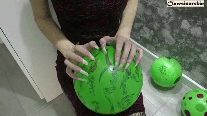 Nails scratch to burst 5 balls