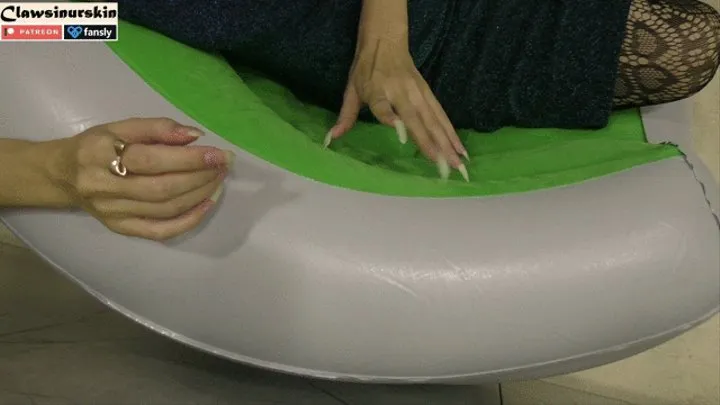 How long can an inflatable chair last against my nails?