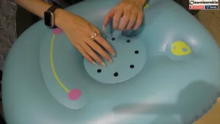 How long can an inflatable mini raft last against my nails?