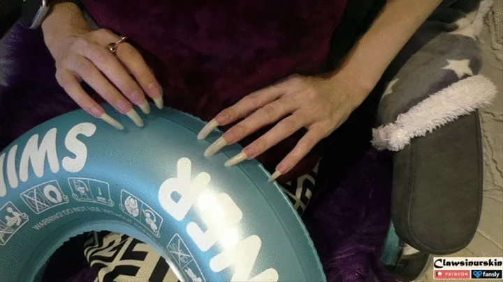 Nails against Inflatable circle - let the air out