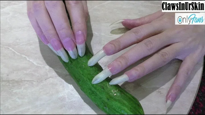 nails destroying cucumber hard - what is stronger?