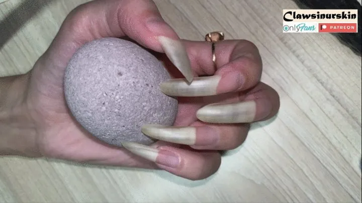 Just long nails and stone