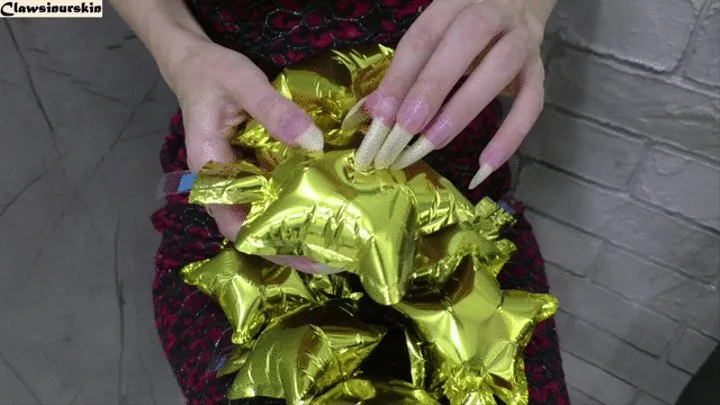 Long Nails Burst Foil Balloons