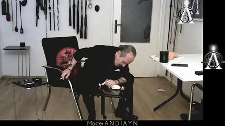 Master Andiayn Teases with His Shrink Slave by His Cigarette - Part 2