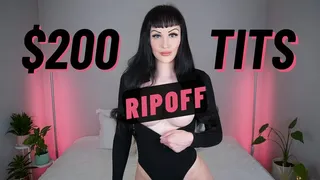 $200 Tits Ripoff