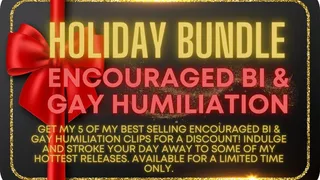 Holiday Bundle - Encouraged Bi and Gay Humiliation