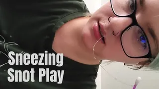sneezy snot play