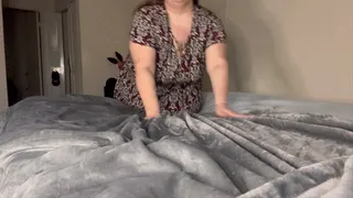 Your BBW step-mommy caught you jerking off