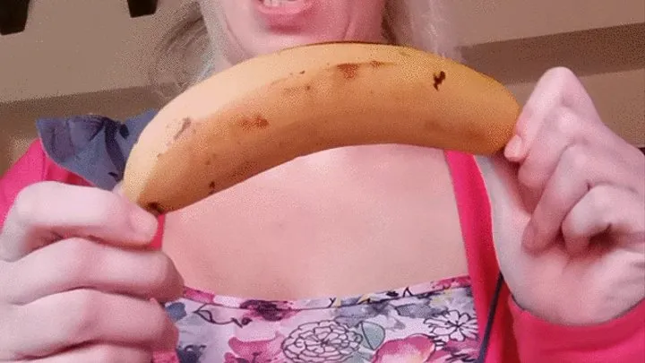 I put a whole banana in my mouth