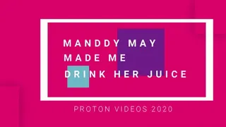 Drinking juice from tattooed girl pussy - short economic version