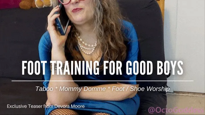 Step-Mommy Teaches Her Friend how to Train Her Troubled Step-Son POV Boot Foot Worship