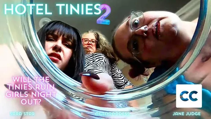 Hotel Tinies 2: Giantess OctoGoddess, Sara Star and Jane Judge Search and Trap Tinies feat BBW Face Sitting POV Captioned Version