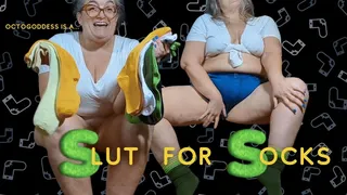 Slut for Socks: BBW MiLF Domme OctoGoddess Really Likes Thick, Scrunchy Socks