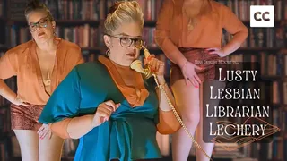 Lusty Lesbian Librarian Lechery: Bored Cougar MiLF OctoGoddess Encouraged Masturbation JOI with Lesbian Domination, Curvy Tease, Moaning and Shushing POV Captioned