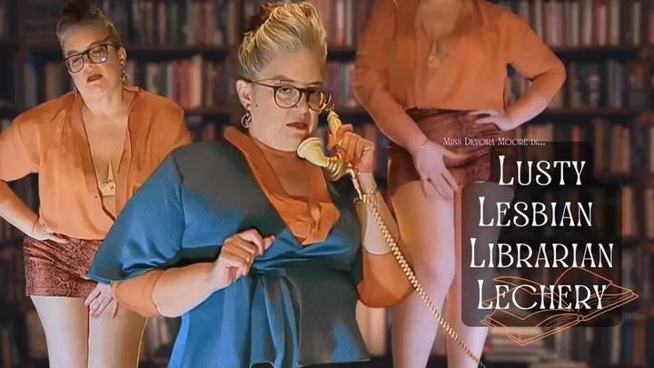 Lusty Lesbian Librarian Lechery: Bored Cougar MiLF OctoGoddess Encouraged Masturbation JOI with Lesbian Domination, Curvy Tease, Moaning and Shushing POV