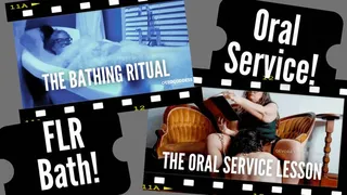 Matriarchal Femdom Lifestyle Bundle 2 Clips! Oral Service Bath Ritual Authentic Domination