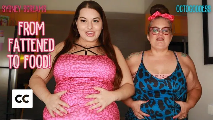 From Fattened to Food: OctoGoddess and Sydney Screams Devour the Fat Piggy Same Size Vore Double Domination POV Captioned