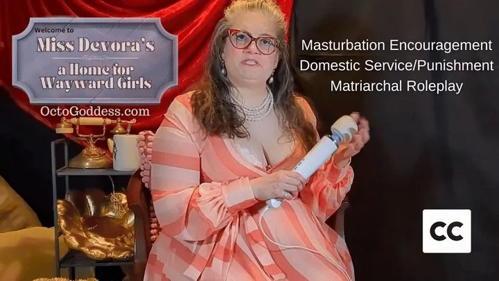 Welcome to Miss Devoras 2: Benediction Time Masturbation Encouragement for Girls with Service Submissive Domestic Tasks MiLF Lesbian HeadMistress Domination Captioned