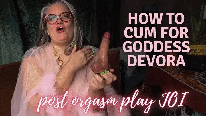 How to Cum to Please Goddess Devora: Post Orgasm Pain JOI with Financial Punishment ft OctoGoddess MiLF Domme