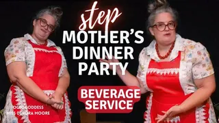 StepMother's Dinner Party Beverage Spittoon: Help StepMom Miss Devora Moore by Serving in the Beverage Course Spit Fetish POV