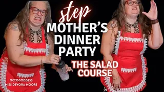StepMother's Dinner Party Salad Course: Help StepMom Miss Devora Moore by Saving your Cum to Make Salad Dressing With CEI POV