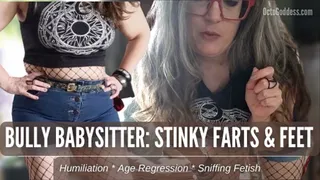 Bully Babysitter: Fart and Shoe Sniffing from OctoGoddess your Mean MiLF Babysitter POV