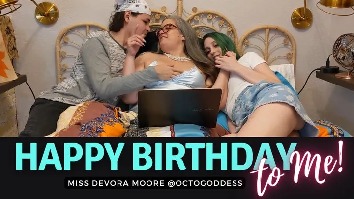 My Birthday Surprise: OctoGoddess is StepMom and her boy and girl have made her a sex tape for her birthday